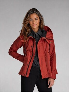 G-Star Women’S Short Red Hooded Parka Ski Snow Jacket SZ M NWT
